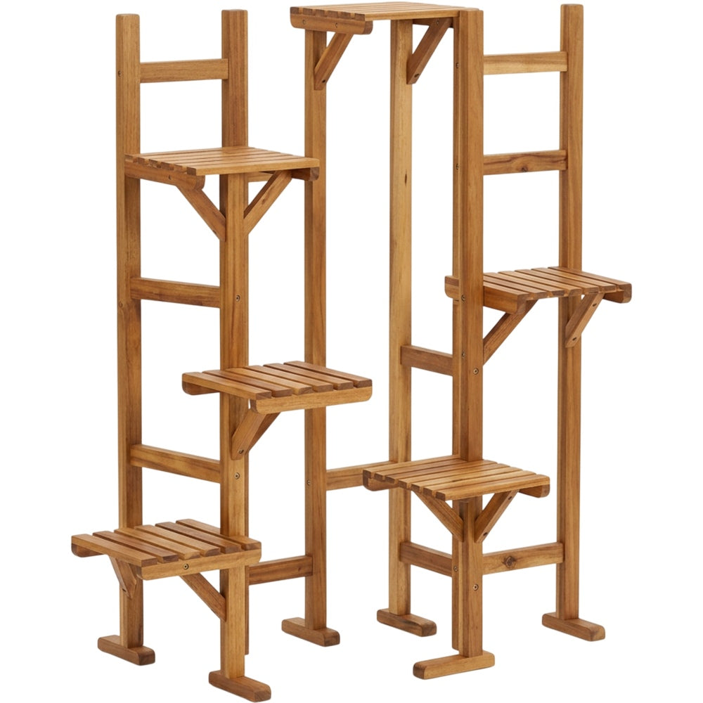 Bomzx Acacia Staggered Plant Stand 6 Platform 105 cm - Product view