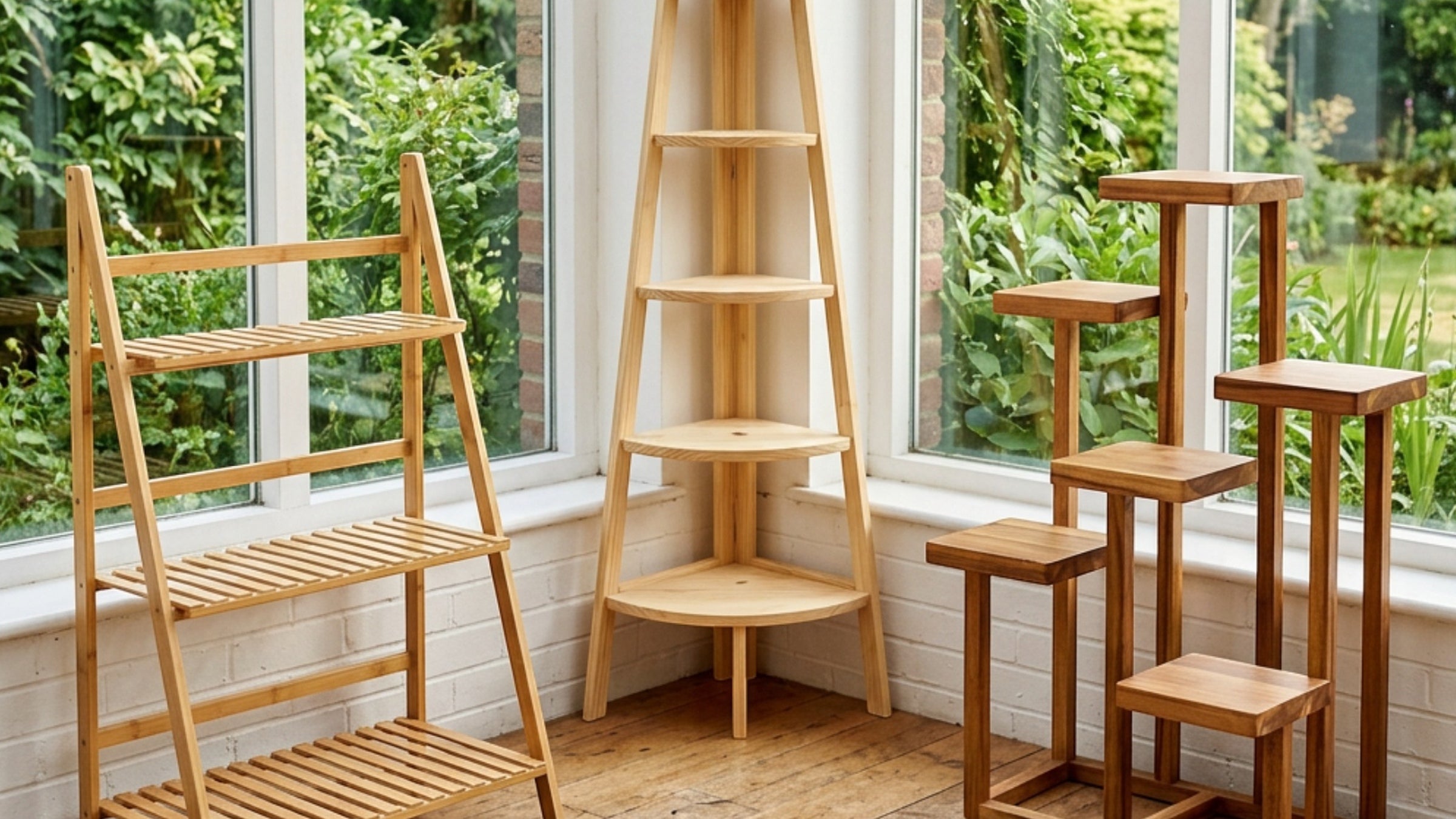 Bomzx Multi Tier Wooden Plant Stands